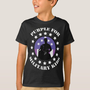 Stolz Lila für den T - Shirt von Militärkindern