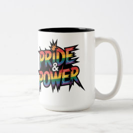 Stolz & Macht LGBTQ  Zweifarbige Tasse
