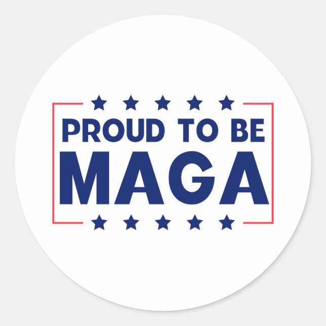 Stolz, Maga zu sein Runder Aufkleber (Vorderseite)