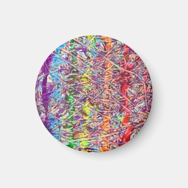 Stolz Marmor Kunst Knopf Magnet (Vorne)