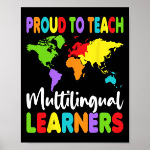 Stolz, mehrsprachige Lerner zu unterrichten - ESL- Poster