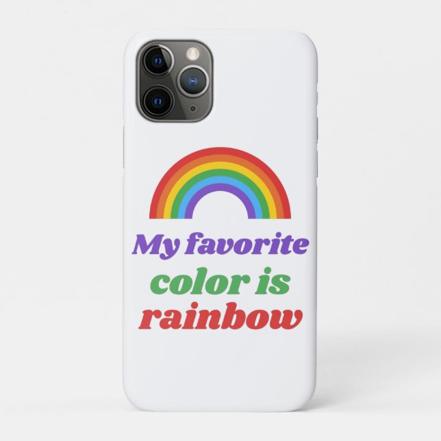 Stolz - Meine Lieblingsfarbe ist Regenbogen. Gepäc Case-Mate iPhone Hülle (Rückseite)