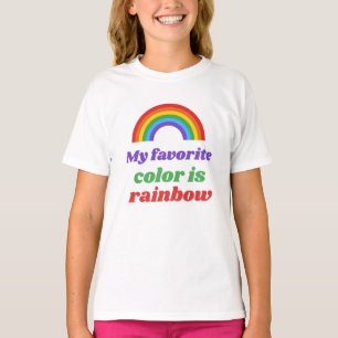 Stolz - Meine Lieblingsfarbe ist Regenbogen. Kappe T-Shirt