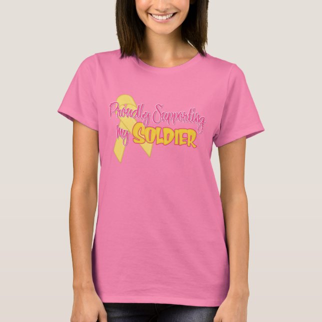 Stolz meinen Soldaten unterstützen T-Shirt (Vorderseite)