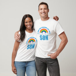 Stolz meines Sohn Rainbow Gay Pride Parent T-Shirt