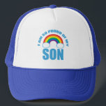 Stolz meines Sohn Rainbow Gay Pride Parent Truckerkappe<br><div class="desc">Ich bin so stolz auf meinen Sohn Hut,  den Gay Pride-Eltern zu einem Gay Pride-Festival oder einer Parade tragen können. Ein tolles Design für eine stolze LGBTQ Mutter oder einen Vater eines homosexuellen Mannes.</div>
