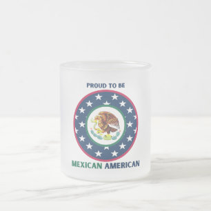 STOLZ, MEXIKANISCHER AMERIKANER ZU SEIN MATTGLASTASSE