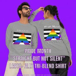 Stolz Monat: Alleinstehend, aber nicht still LGBTQ Tri-Blend Shirt