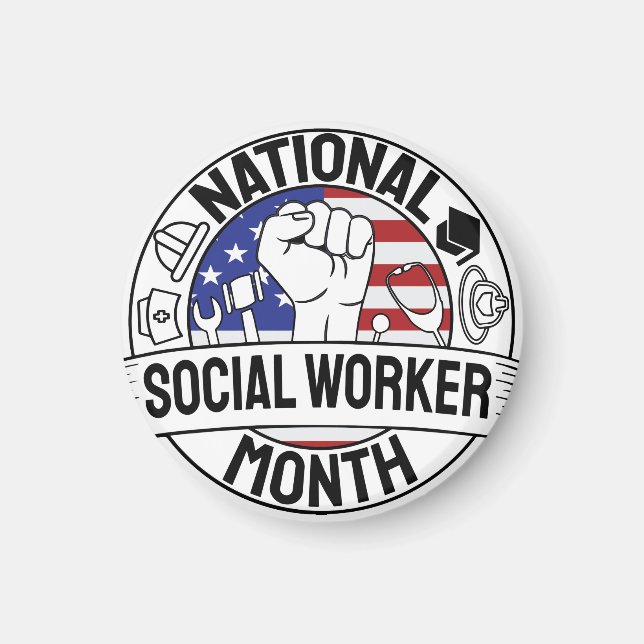Stolz motivieren den Monat US der nationalen Sozia Magnet (Vorne)