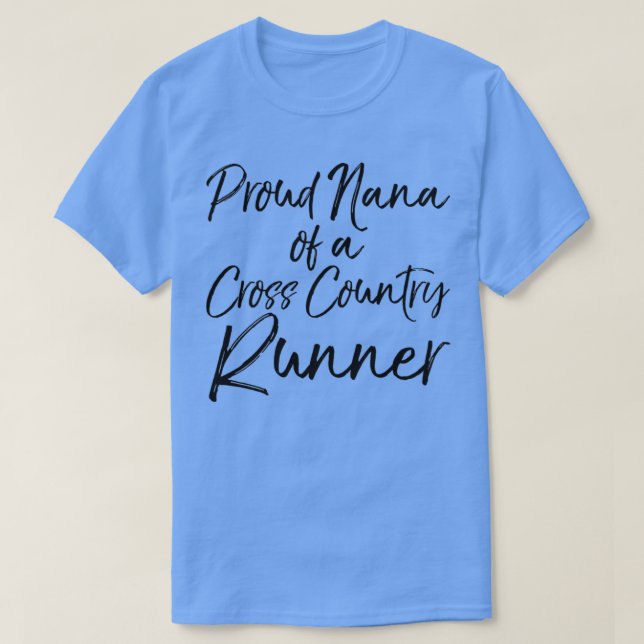 Stolz Nana eines Cross Country Runner Funny Runnin T-Shirt (Design vorne)
