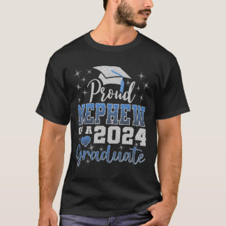 Stolz Nephew von 2024 Graduate Phantastisch Family T-Shirt