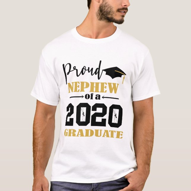Stolz Nephew von einem Abitur 2020 T-Shirt (Vorderseite)
