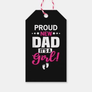 Stolz neuer Papa Es ist ein Mädchen Geschenkanhänger