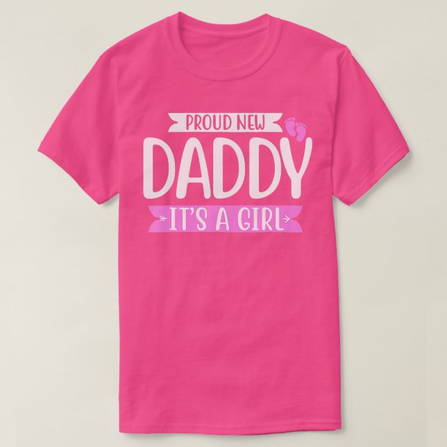 Stolz neues Papa sein Mädchen niedlich Baby Funny  T-Shirt (Design vorne)