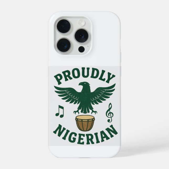 Stolz Nigerianisches Case – Kühn. Stark. Unverblüm iPhone 15 Pro Hülle (Rückseite)