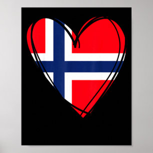 Stolz, norwegischer Vater Mutter Junge Kind cool N Poster