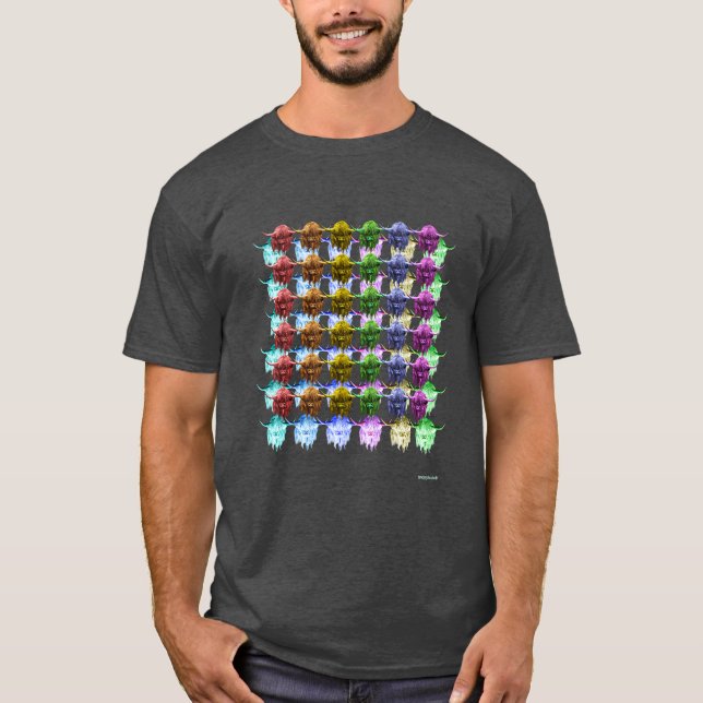 Stolz O das Herden-schottische Hochland schüchtert T-Shirt (Vorderseite)