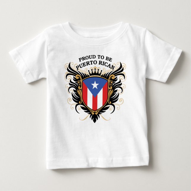 Stolz, puertorikanisch zu sein baby t-shirt (Vorderseite)