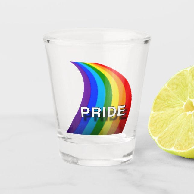 STOLZ RAINBOW #1 SCHNAPSGLAS (Vorderseite)