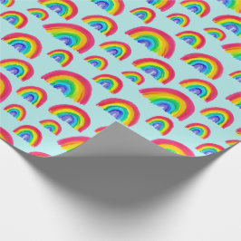 Stolz Rainbows handbemalt Light Blue Geschenkpapier