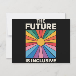 Stolz Regenbogen Die Zukunft ist inklusiv LGBTQ  Postkarte