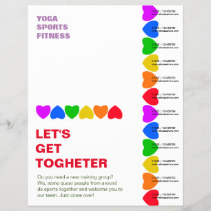 Stolz Regenbogen Herz Flyer