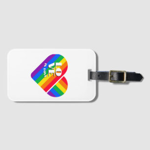 Stolz Regenbogen Herz Gepäckanhänger