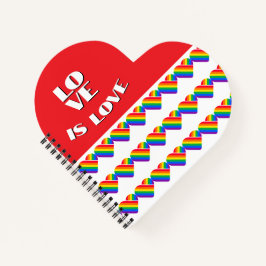 Stolz Regenbogen Herz Notizbuch