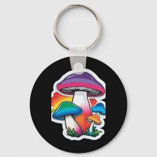 Stolz Regenbogen Pilz Aufkleber Cute Kawaii Natur Schlüsselanhänger