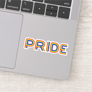 Stolz  Regenbogenbriefe Aufkleber
