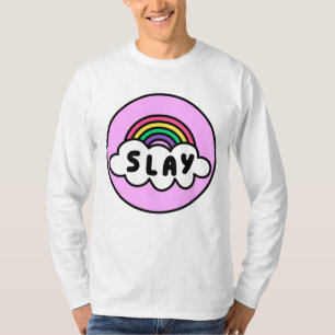 Stolz- Regenbogenfarbe mit Wolken. T-Shir T-Shirt