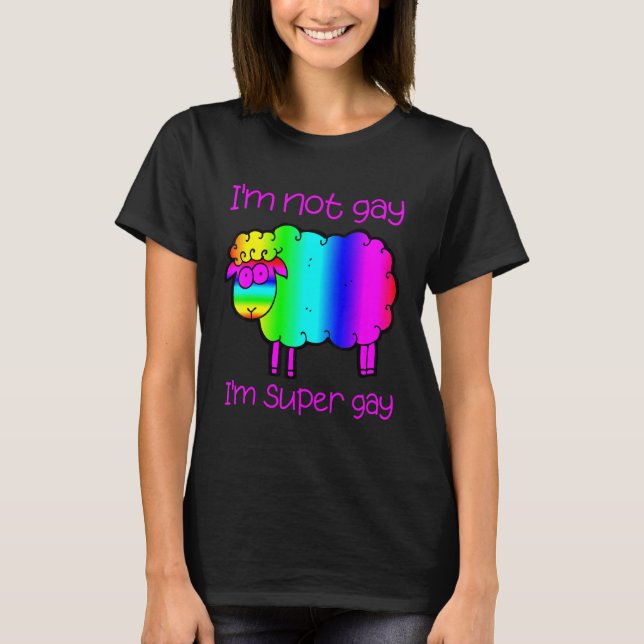 Stolz Regenbogenfarben Gay Super Gay - CSD - Gay - T-Shirt (Vorderseite)