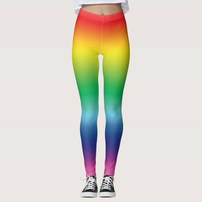 Stolz Regenbogenfarben lgbt lgbtq Leggings (Vorderseite)
