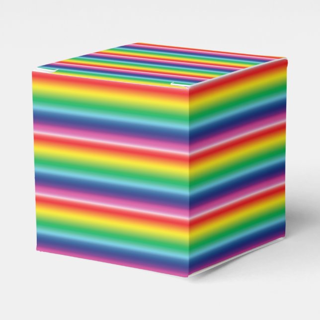 Stolz Regenbogenfarben Lgbtq Streifen Geschenkschachtel (Vorderseite)