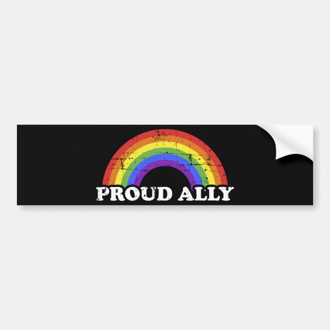 Stolz Regenbogenflagge Gay Lesbian Stolz Monat Autoaufkleber (Vorne)