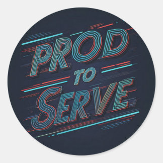 Stolz Runder Aufkleber