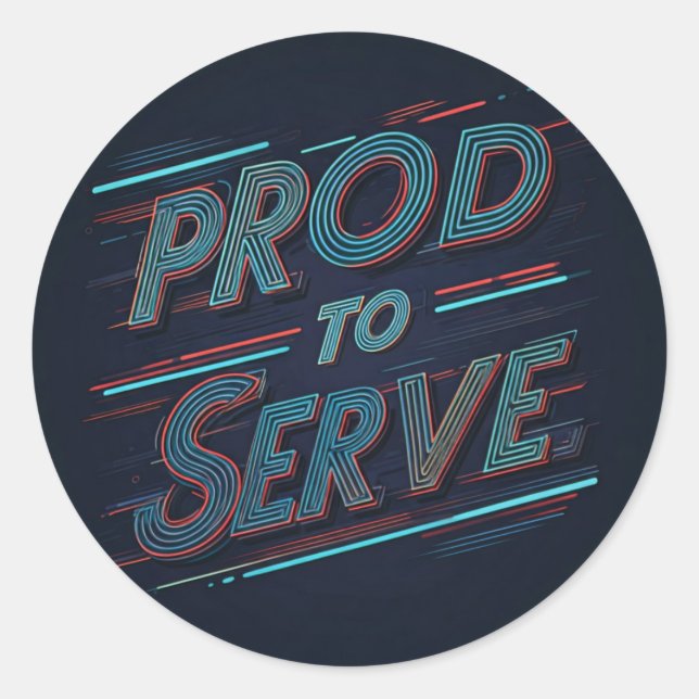 Stolz Runder Aufkleber (Vorderseite)