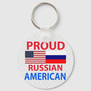 Stolz russischer Amerikaner Schlüsselanhänger