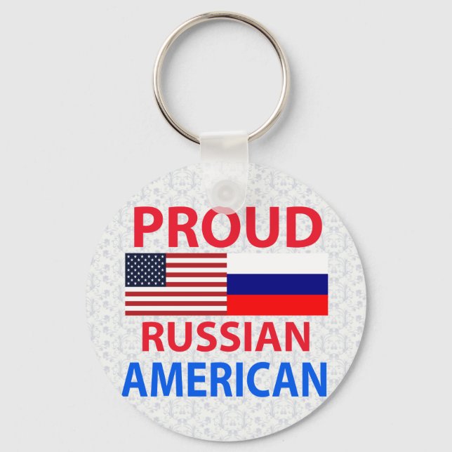 Stolz russischer Amerikaner Schlüsselanhänger (Vorderseite)