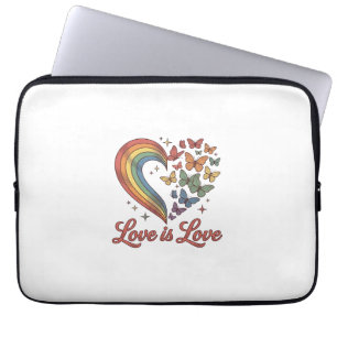 Stolz Schmetterling Herz Liebe Ist Liebe-Shirt-Des Laptopschutzhülle