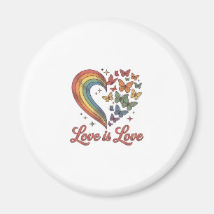 Stolz Schmetterling Herz Liebe Ist Liebe Shirt Des Magnet