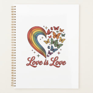 Stolz Schmetterling Herz Liebe Ist Liebe-Shirt-Des Planer