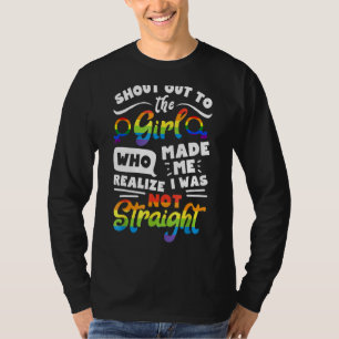 Stolz schreien auf die Mädchen Lesben Stolz Gay T-Shirt