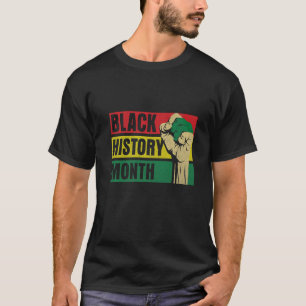 Stolz Schwarzer Amerikaner Melanin Pride Black H T-Shirt