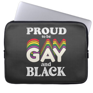 Stolz, schwul und schwarz zu sein LGBT Pride Laptopschutzhülle