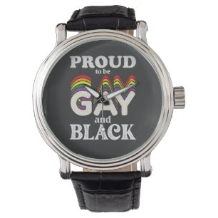 Stolz, Schwul und Schwarz zu sein - LGBT-Stolz Armbanduhr
