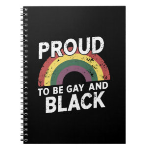 Stolz, schwul und schwarz zu sein, Pride Month 202 Notizblock
