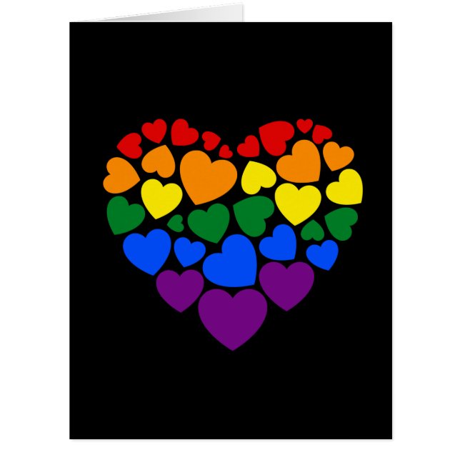 Stolz schwuler Regenbogenfarben Herz für Liebe (Vorderseite)