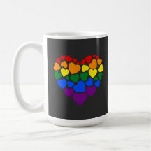 Stolz schwuler Regenbogenfarben Herz für Liebe