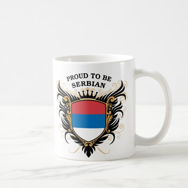 Stolz, serbisch zu sein kaffeetasse (Rechts)